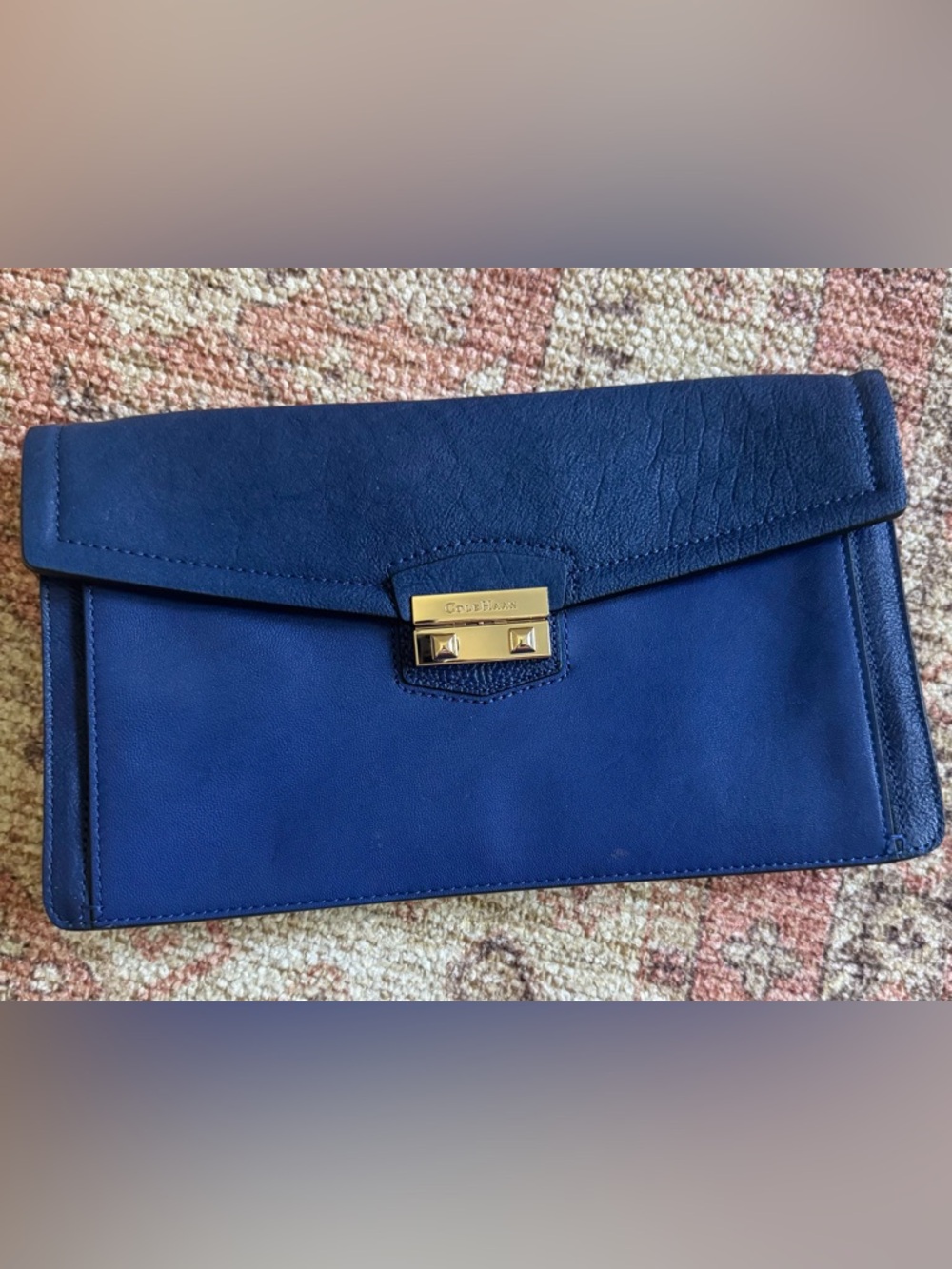Cole Haan Izzie Clutch Cobalt Blue